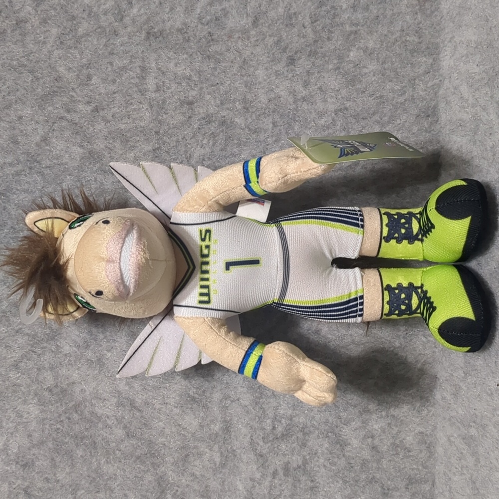 Bleacher Creatures Dallas Wings Lightning 10" WNBA Mascot Plush Figure NWT